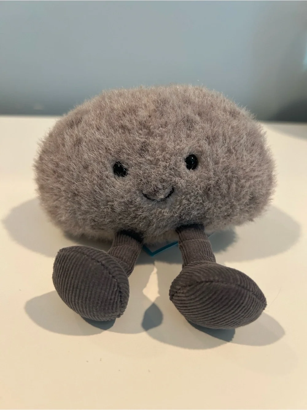 Jellycat Grey Fuzzy pebble